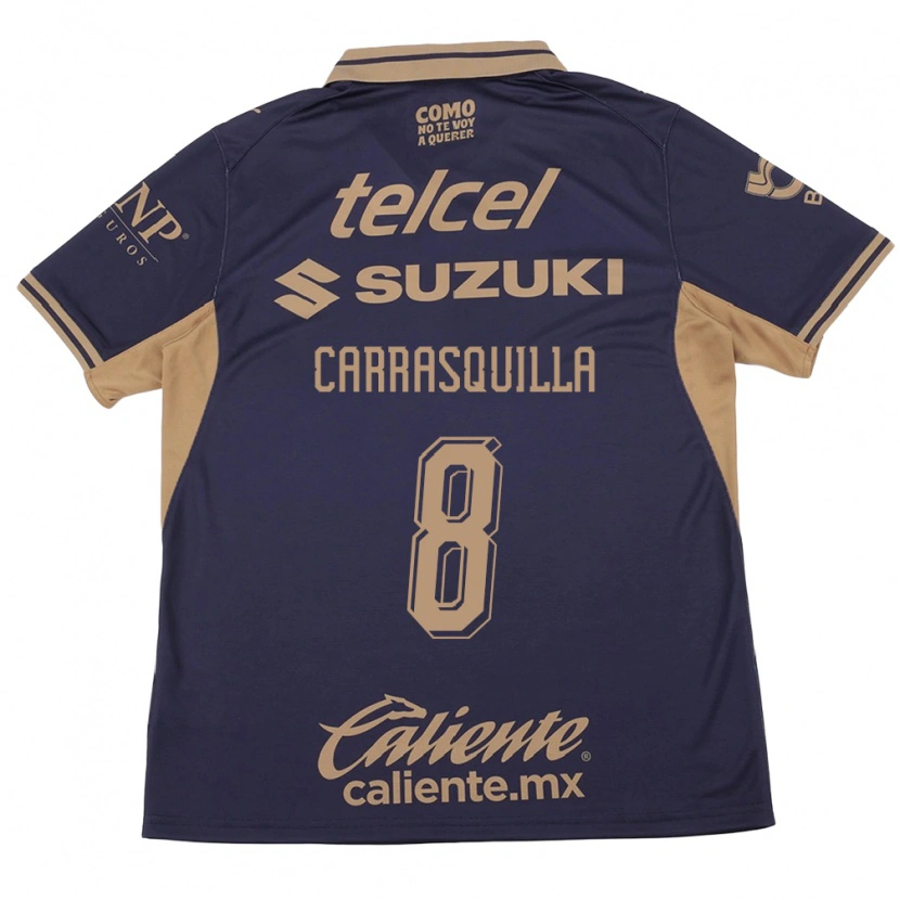 Danxen Barn Adalberto Carrasquilla #8 Lila Brun Hemmatröja Matchtröjor 2026/27 Tröjor T-Tröja