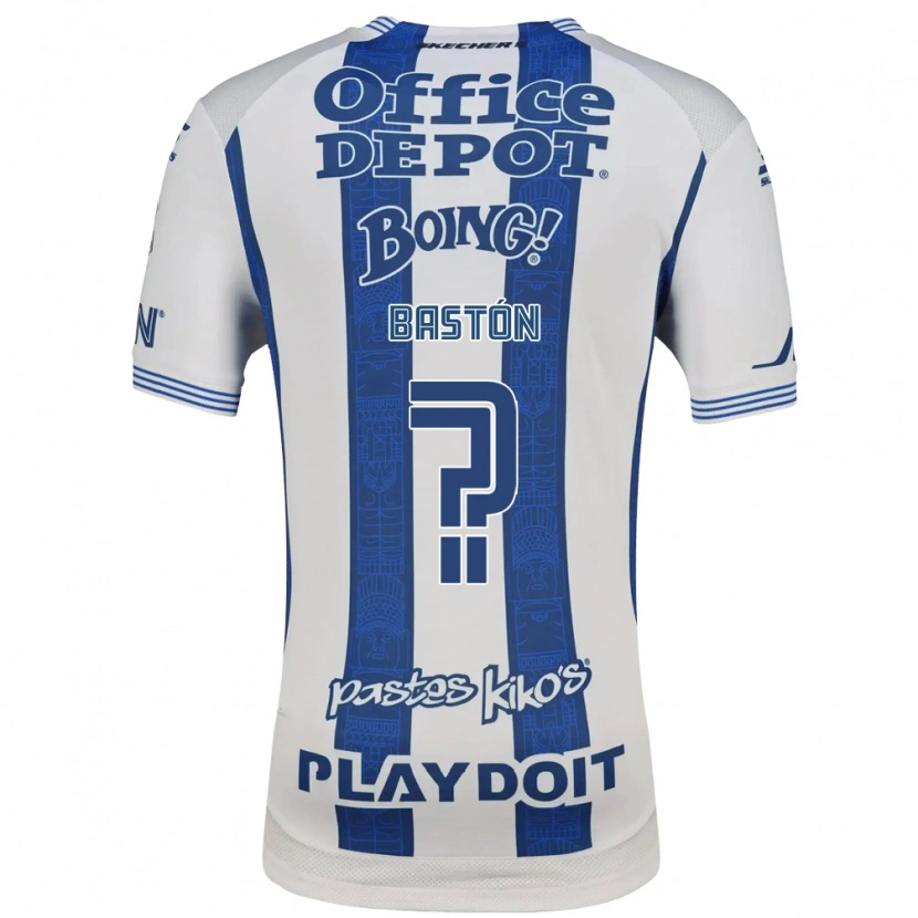 Danxen Barn Borja Bastón #0 Vit Marinblå Hemmatröja Matchtröjor 2026/27 Tröjor T-Tröja