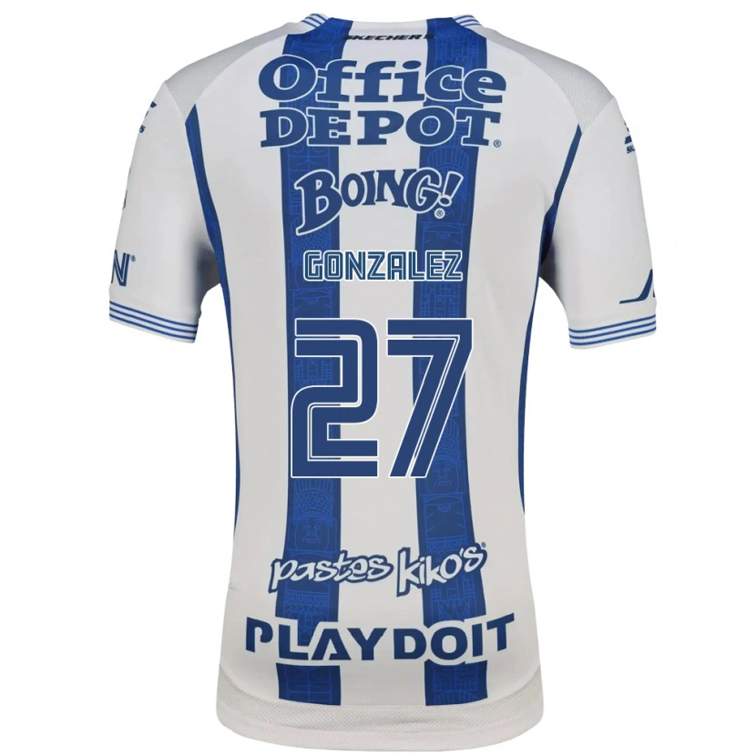 Danxen Barn Owen González #27 Vit Marinblå Hemmatröja Matchtröjor 2026/27 Tröjor T-Tröja
