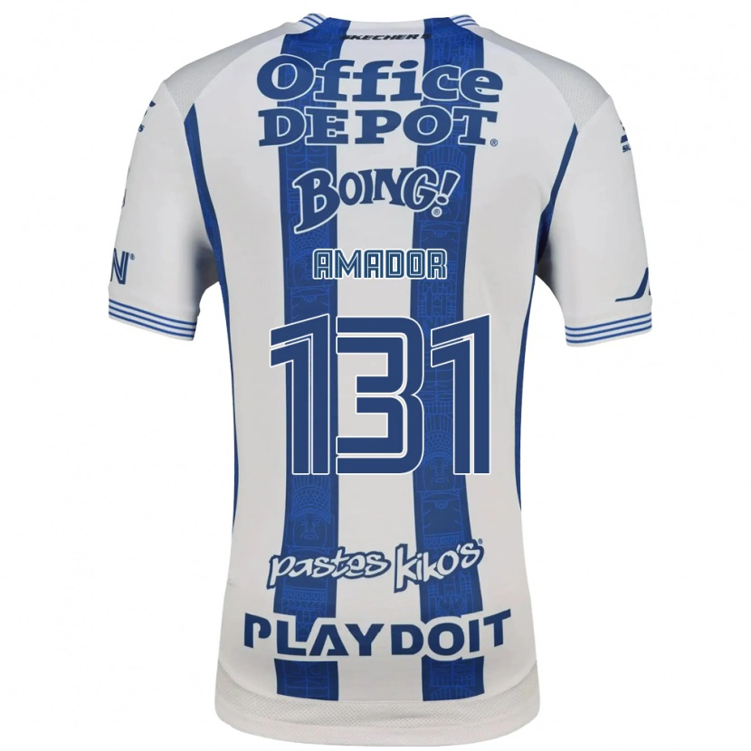 Danxen Barn Santiago Amador #131 Vit Marinblå Hemmatröja Matchtröjor 2026/27 Tröjor T-Tröja