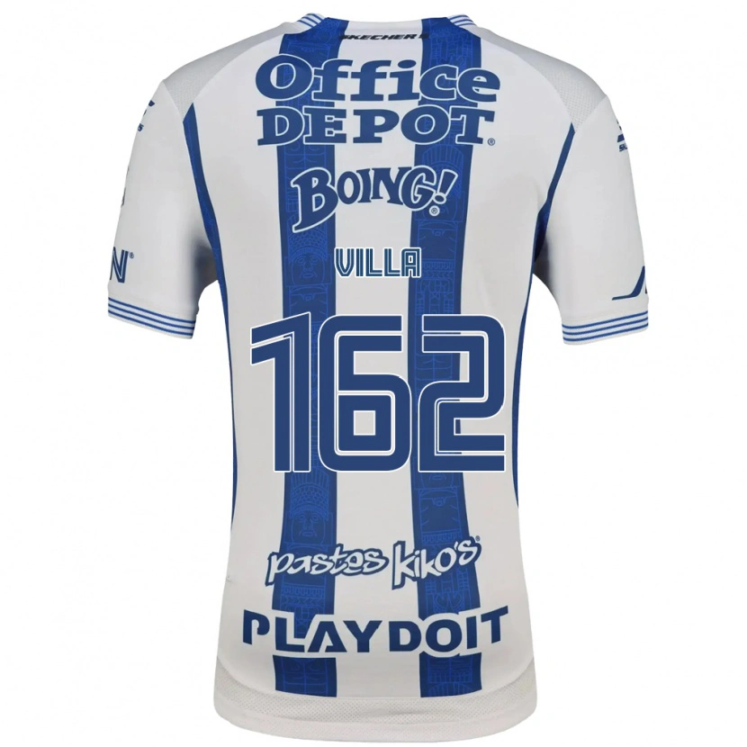 Danxen Barn Adrián Villa #162 Vit Marinblå Hemmatröja Matchtröjor 2026/27 Tröjor T-Tröja