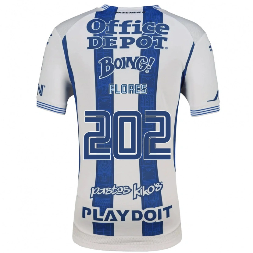 Danxen Barn Luis Flores #202 Vit Marinblå Hemmatröja Matchtröjor 2026/27 Tröjor T-Tröja