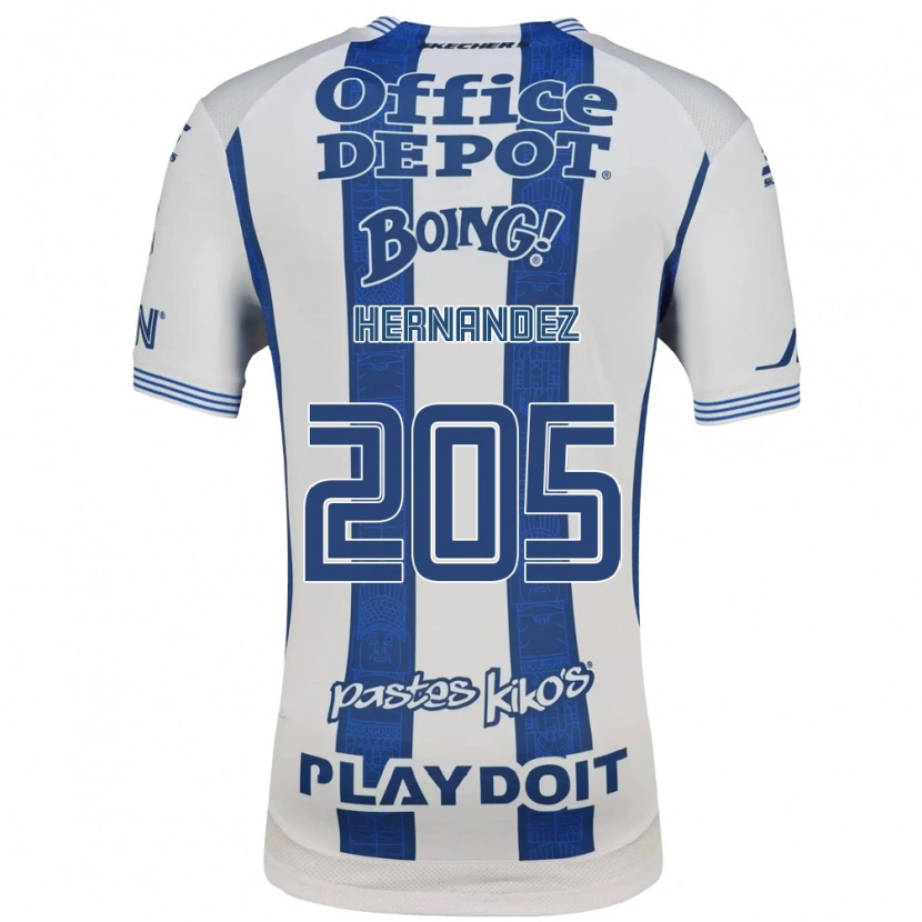 Danxen Barn Sergio Hernández #205 Vit Marinblå Hemmatröja Matchtröjor 2026/27 Tröjor T-Tröja