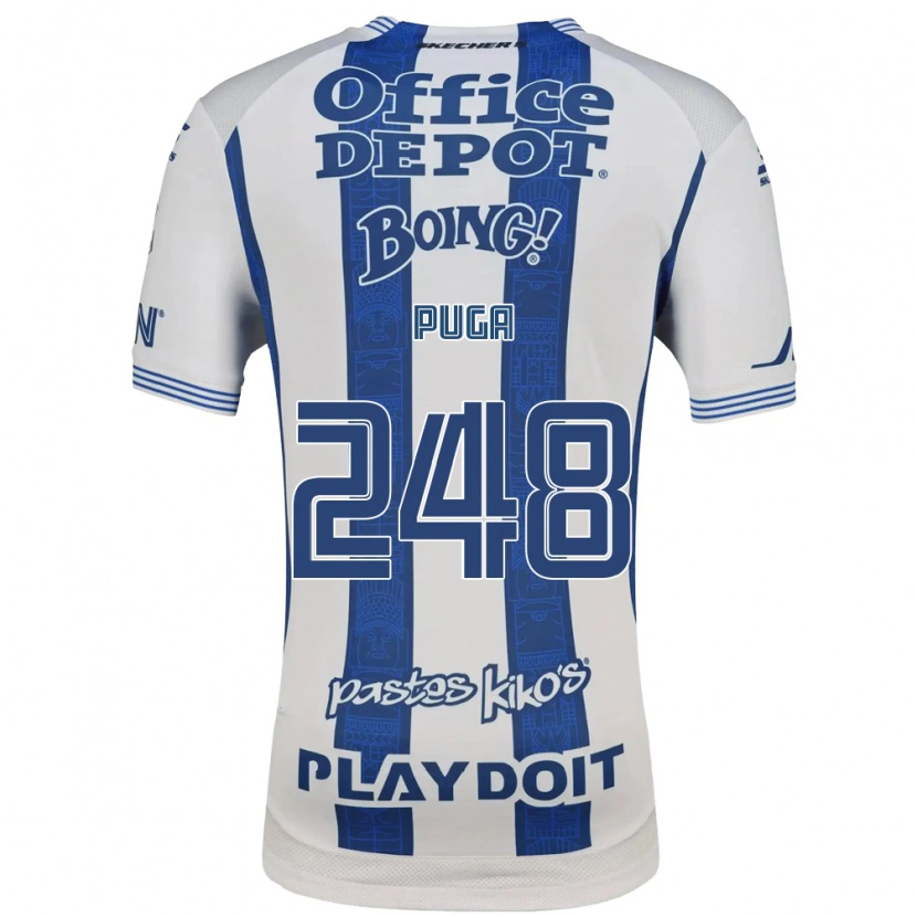 Danxen Barn Luis Puga #248 Vit Marinblå Hemmatröja Matchtröjor 2026/27 Tröjor T-Tröja