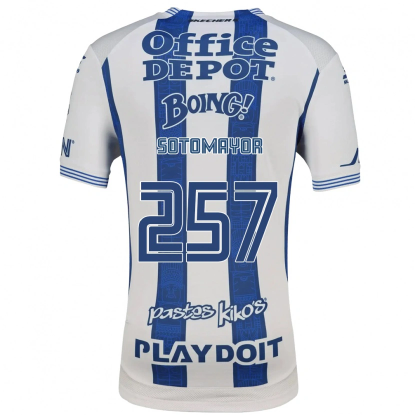 Danxen Barn Jacob Sotomayor #257 Vit Marinblå Hemmatröja Matchtröjor 2026/27 Tröjor T-Tröja