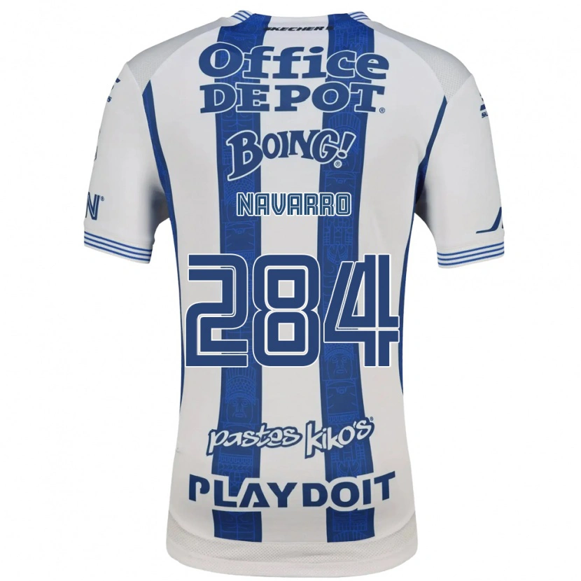 Danxen Barn José Navarro #284 Vit Marinblå Hemmatröja Matchtröjor 2026/27 Tröjor T-Tröja