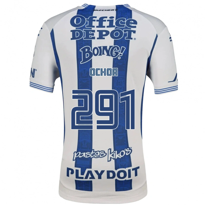 Danxen Barn Matteo Ochoa #291 Vit Marinblå Hemmatröja Matchtröjor 2026/27 Tröjor T-Tröja