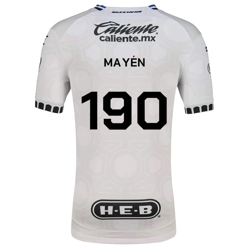 Danxen Barn Eduardo Mayén #190 Vit Svart Blå Hemmatröja Matchtröjor 2026/27 Tröjor T-Tröja