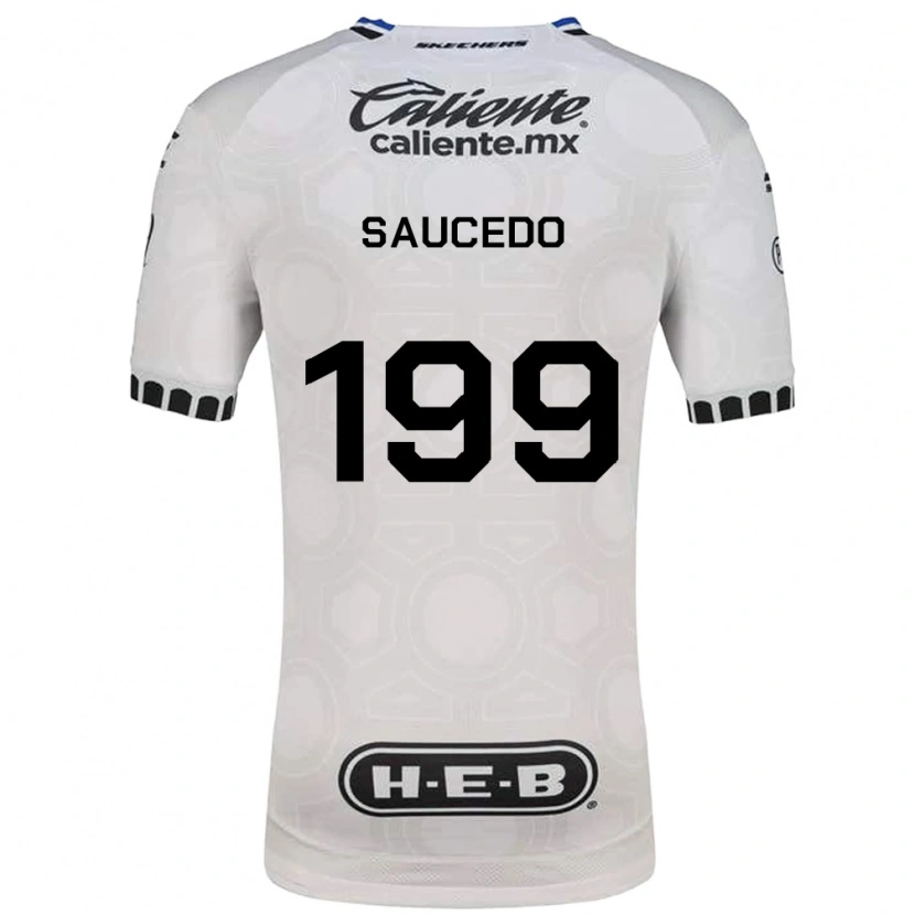 Danxen Barn Christian Saucedo #199 Vit Svart Blå Hemmatröja Matchtröjor 2026/27 Tröjor T-Tröja