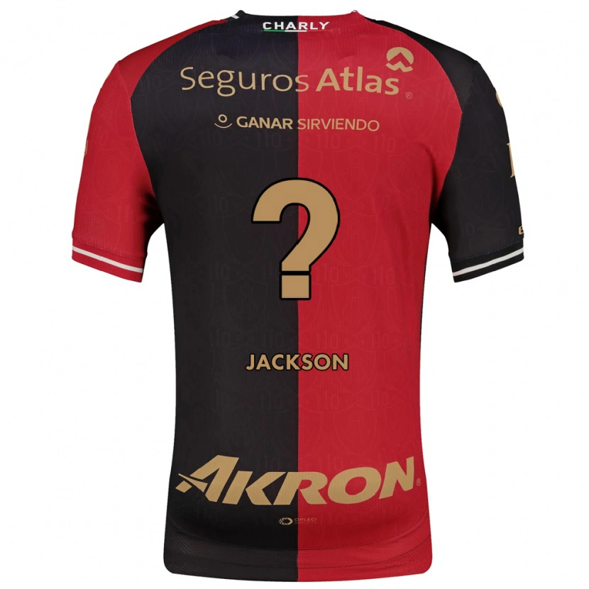 Danxen Barn Joaquín Jackson #0 Röd Svart Brun Hemmatröja Matchtröjor 2026/27 Tröjor T-Tröja