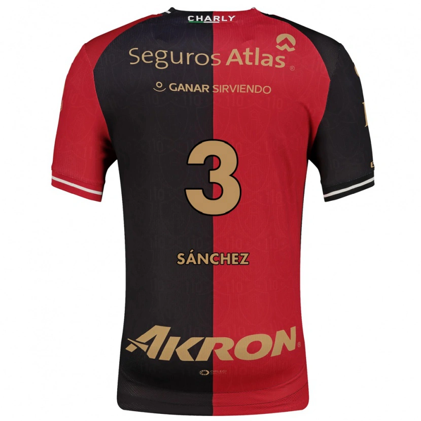 Danxen Barn Jorge Sánchez #3 Röd Svart Brun Hemmatröja Matchtröjor 2026/27 Tröjor T-Tröja