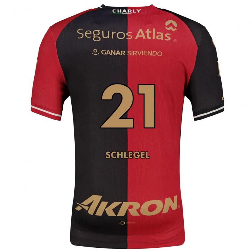 Danxen Barn Rodrigo Schlegel #21 Röd Svart Brun Hemmatröja Matchtröjor 2026/27 Tröjor T-Tröja