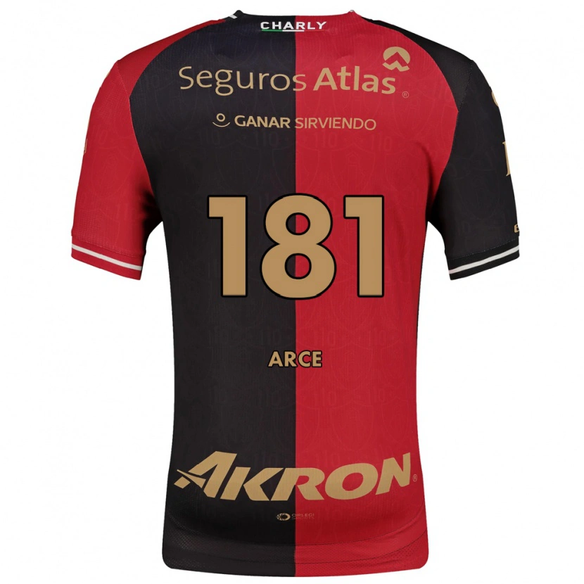 Danxen Barn Edson Arce #181 Röd Svart Brun Hemmatröja Matchtröjor 2026/27 Tröjor T-Tröja