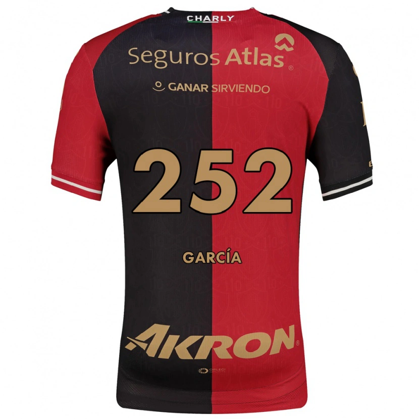 Danxen Barn Gibrán García #252 Röd Svart Brun Hemmatröja Matchtröjor 2026/27 Tröjor T-Tröja