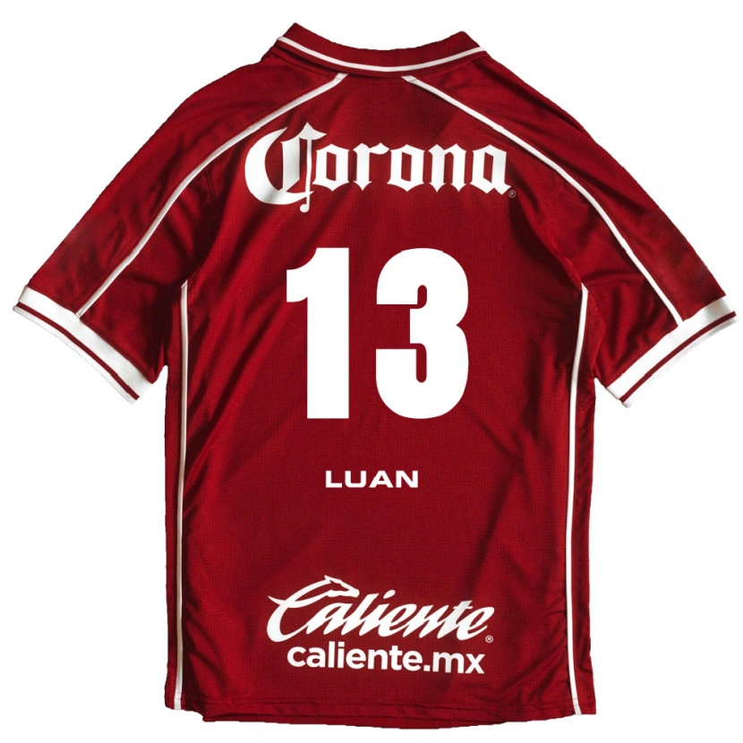 Danxen Barn Luan Garcia Teixeira #13 Vit Röd Hemmatröja Matchtröjor 2026/27 Tröjor T-Tröja