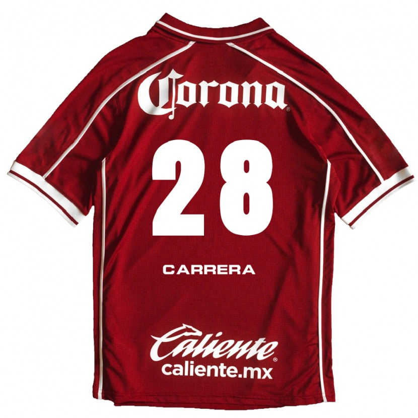 Danxen Barn Nico Carrera #28 Vit Röd Hemmatröja Matchtröjor 2026/27 Tröjor T-Tröja