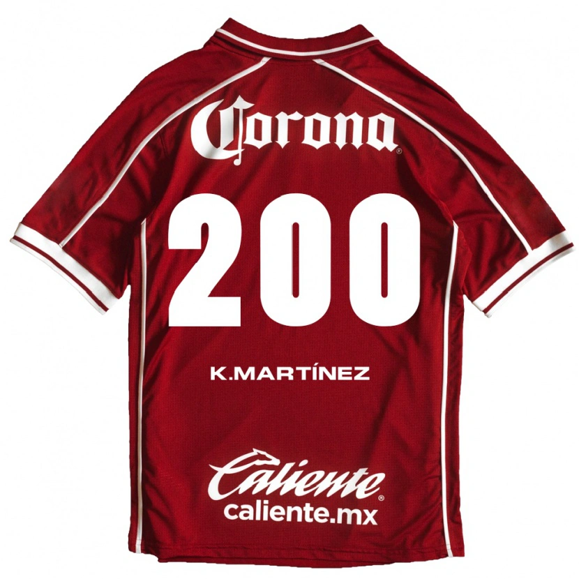 Danxen Barn Kevin Martínez #200 Vit Röd Hemmatröja Matchtröjor 2026/27 Tröjor T-Tröja