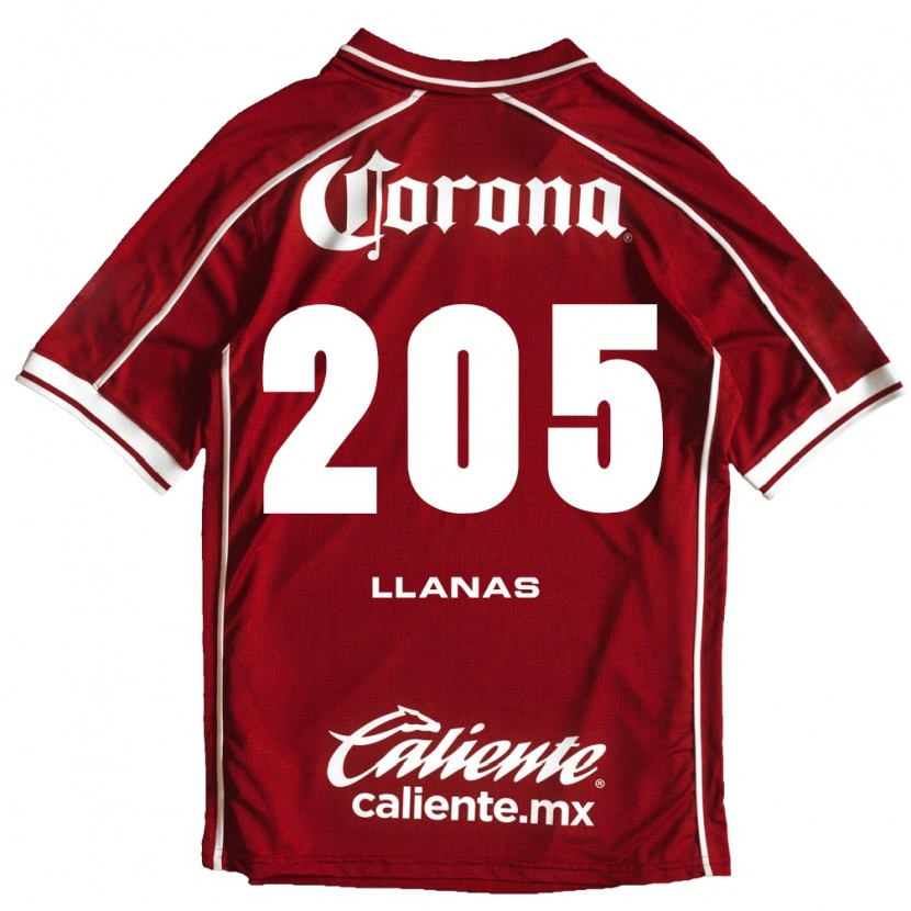 Danxen Barn Emmanuel Llanas #205 Vit Röd Hemmatröja Matchtröjor 2026/27 Tröjor T-Tröja