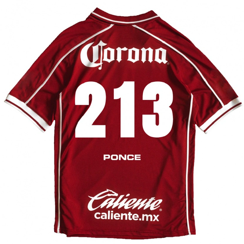 Danxen Barn Santiago Ponce #213 Vit Röd Hemmatröja Matchtröjor 2026/27 Tröjor T-Tröja