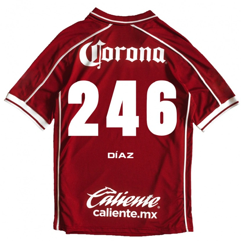 Danxen Barn César Díaz #246 Vit Röd Hemmatröja Matchtröjor 2026/27 Tröjor T-Tröja