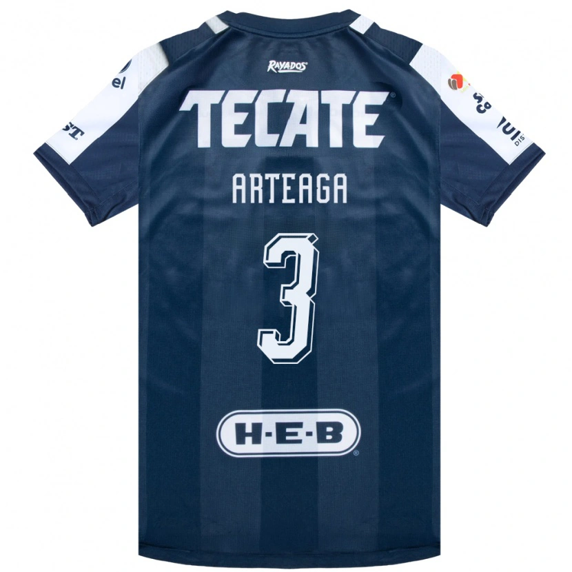 Danxen Barn Gerardo Arteaga #3 Bläckblå Vit Röd Hemmatröja Matchtröjor 2026/27 Tröjor T-Tröja