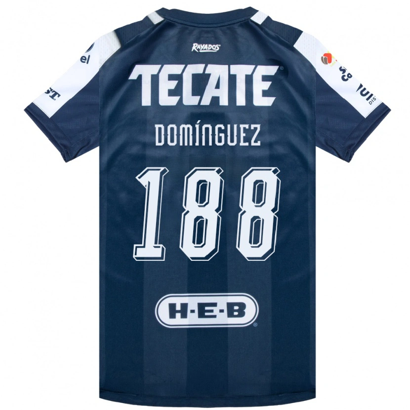 Danxen Barn Joel Domínguez #188 Bläckblå Vit Röd Hemmatröja Matchtröjor 2026/27 Tröjor T-Tröja