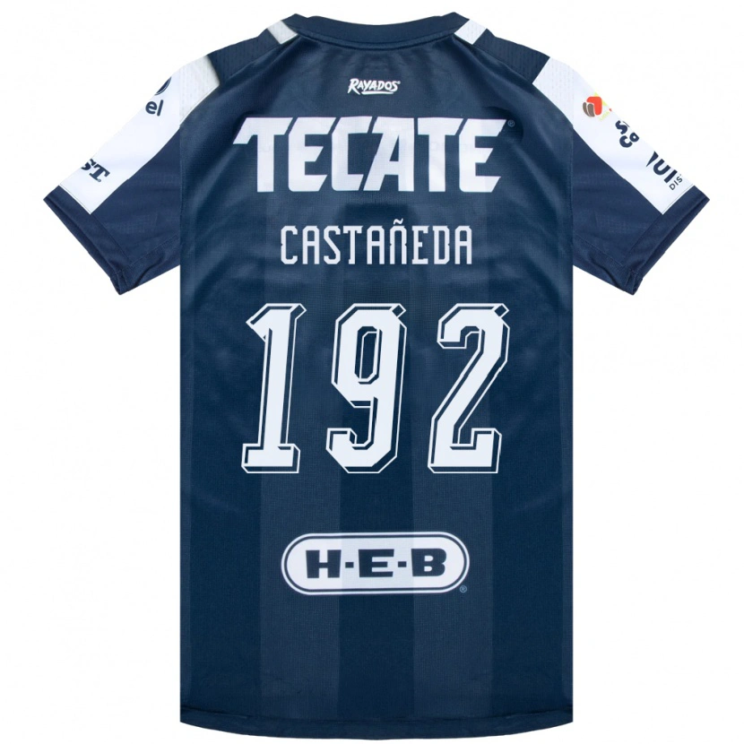 Danxen Barn Jonathan Castañeda #192 Bläckblå Vit Röd Hemmatröja Matchtröjor 2026/27 Tröjor T-Tröja