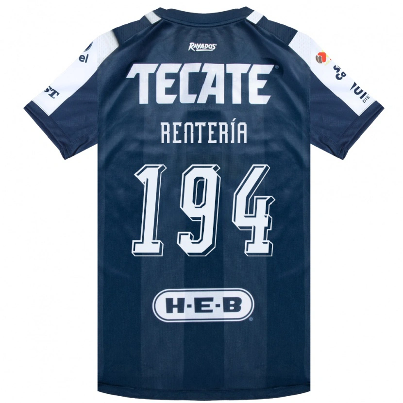 Danxen Barn Ricardo Rentería #194 Bläckblå Vit Röd Hemmatröja Matchtröjor 2026/27 Tröjor T-Tröja