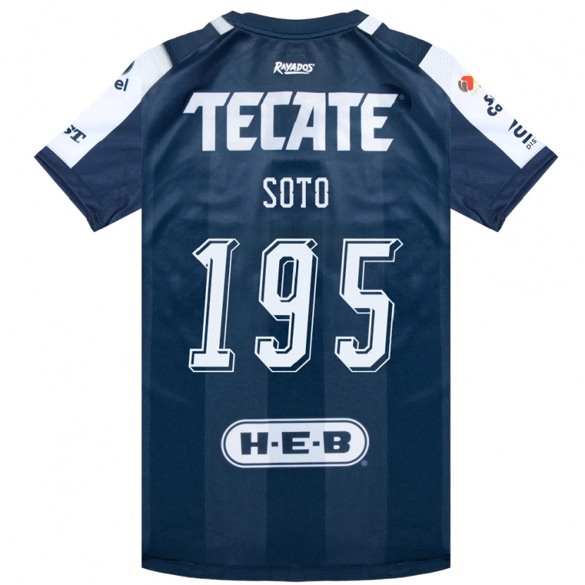 Danxen Barn Óscar Soto #195 Bläckblå Vit Röd Hemmatröja Matchtröjor 2026/27 Tröjor T-Tröja