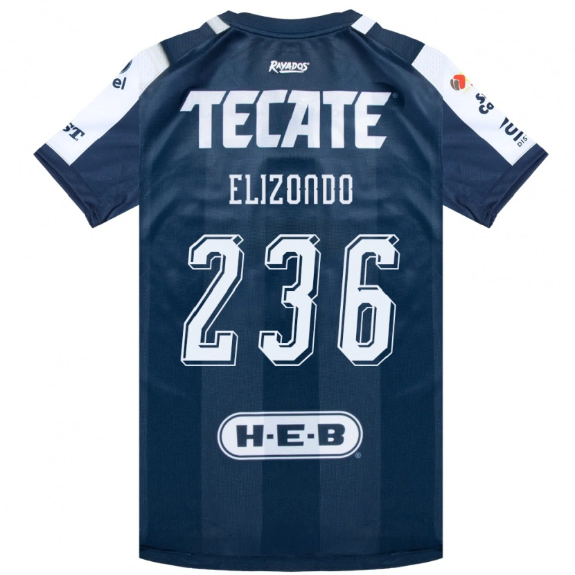 Danxen Barn Javier Elizondo #236 Bläckblå Vit Röd Hemmatröja Matchtröjor 2026/27 Tröjor T-Tröja