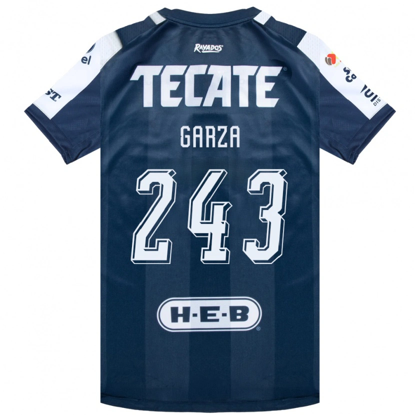 Danxen Barn Juan Garza #243 Bläckblå Vit Röd Hemmatröja Matchtröjor 2026/27 Tröjor T-Tröja