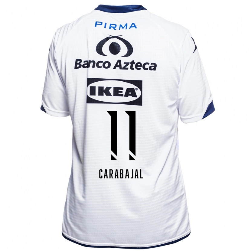 Danxen Barn Gabriel Carabajal #11 Vit Svart Blå Hemmatröja Matchtröjor 2026/27 Tröjor T-Tröja