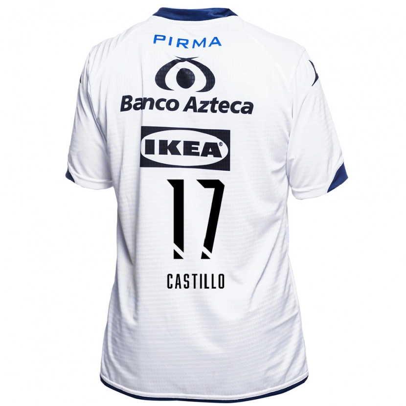 Danxen Barn Raúl Castillo #17 Vit Svart Blå Hemmatröja Matchtröjor 2026/27 Tröjor T-Tröja