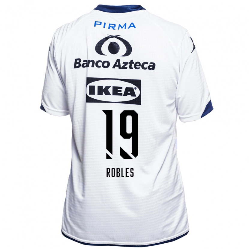 Danxen Barn Ángel Robles #19 Vit Svart Blå Hemmatröja Matchtröjor 2026/27 Tröjor T-Tröja