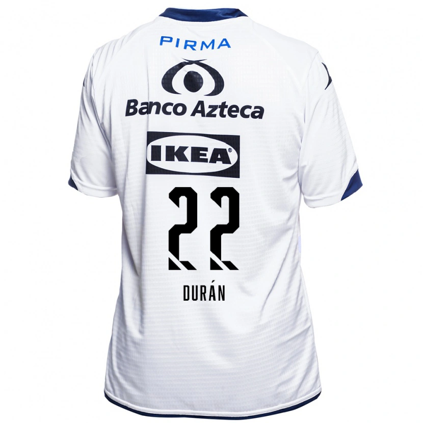 Danxen Barn Rafael Durán #22 Vit Svart Blå Hemmatröja Matchtröjor 2026/27 Tröjor T-Tröja