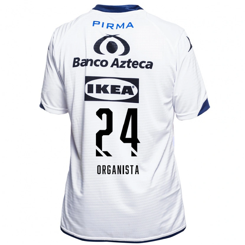 Danxen Barn Alejandro Organista #24 Vit Svart Blå Hemmatröja Matchtröjor 2026/27 Tröjor T-Tröja