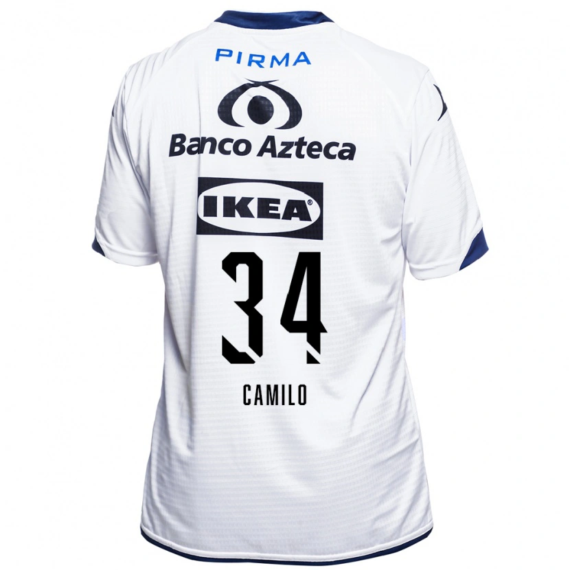 Danxen Barn Lucas Camilo #34 Vit Svart Blå Hemmatröja Matchtröjor 2026/27 Tröjor T-Tröja