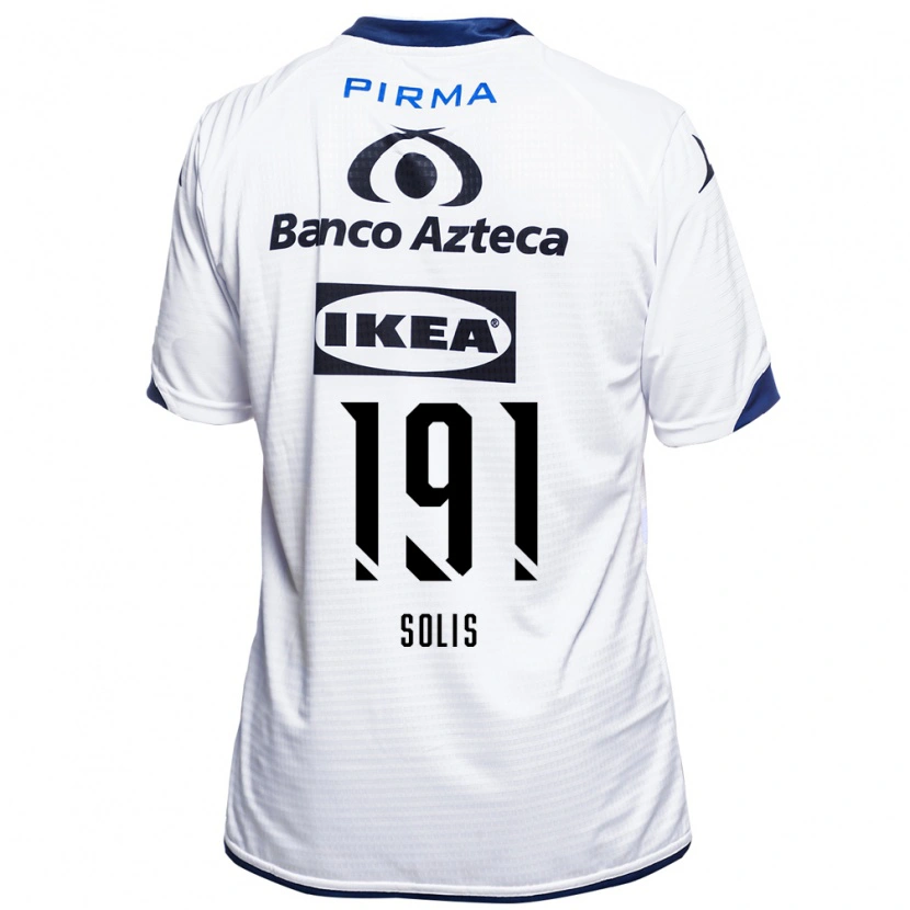 Danxen Barn César Solís #191 Vit Svart Blå Hemmatröja Matchtröjor 2026/27 Tröjor T-Tröja