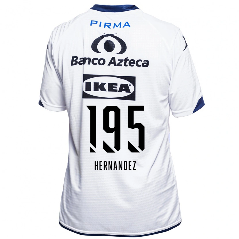 Danxen Barn Daniel Hernández #195 Vit Svart Blå Hemmatröja Matchtröjor 2026/27 Tröjor T-Tröja