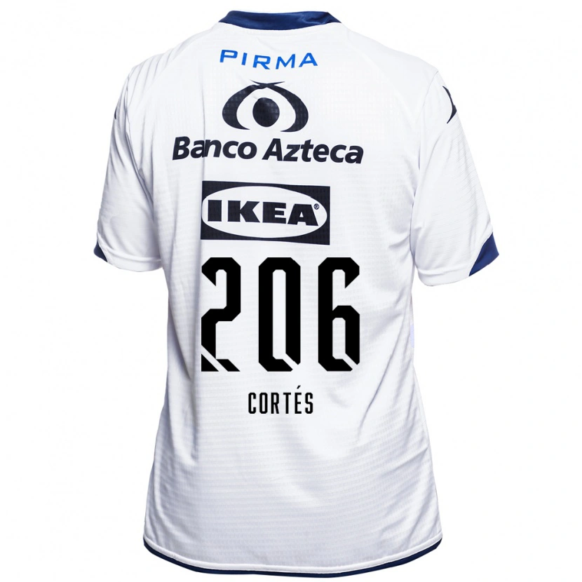 Danxen Barn Jafet Cortés #206 Vit Svart Blå Hemmatröja Matchtröjor 2026/27 Tröjor T-Tröja