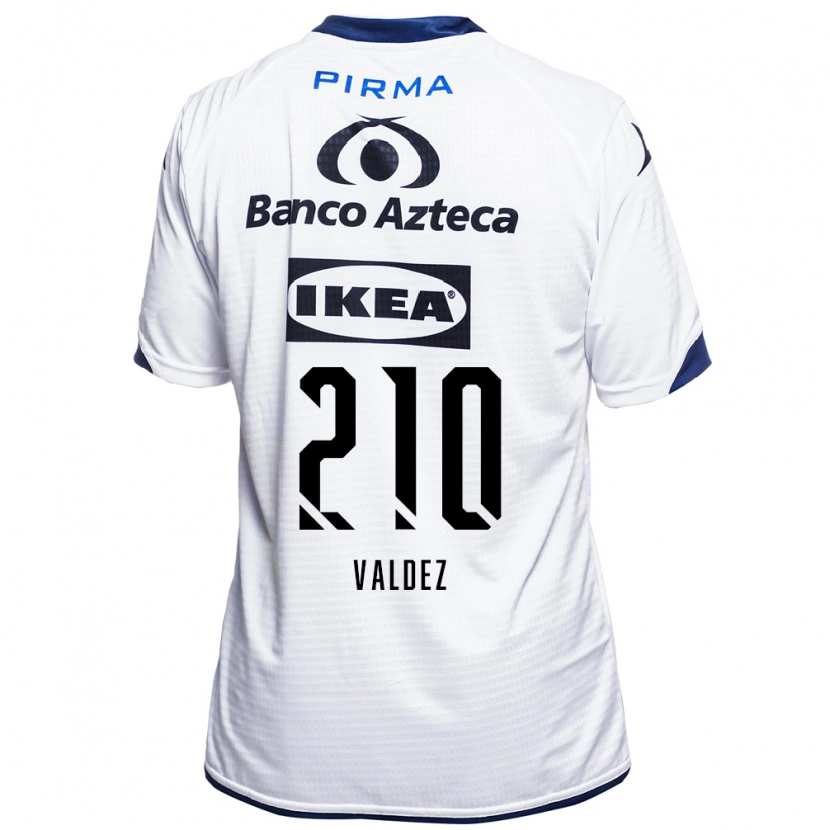Danxen Barn Jesús Valdez #210 Vit Svart Blå Hemmatröja Matchtröjor 2026/27 Tröjor T-Tröja