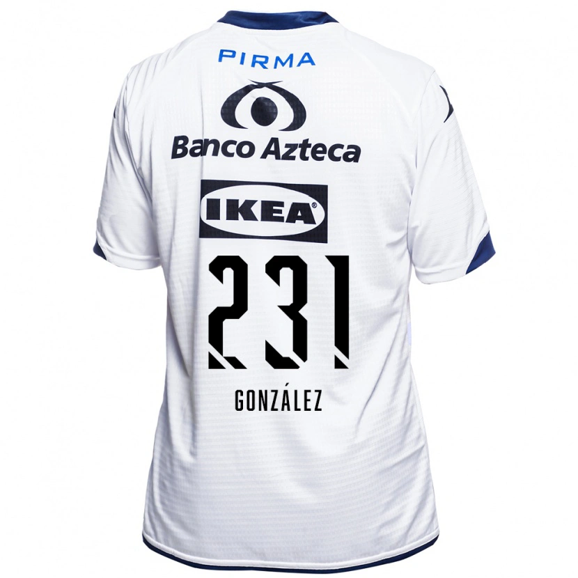 Danxen Barn Ángel González #231 Vit Svart Blå Hemmatröja Matchtröjor 2026/27 Tröjor T-Tröja