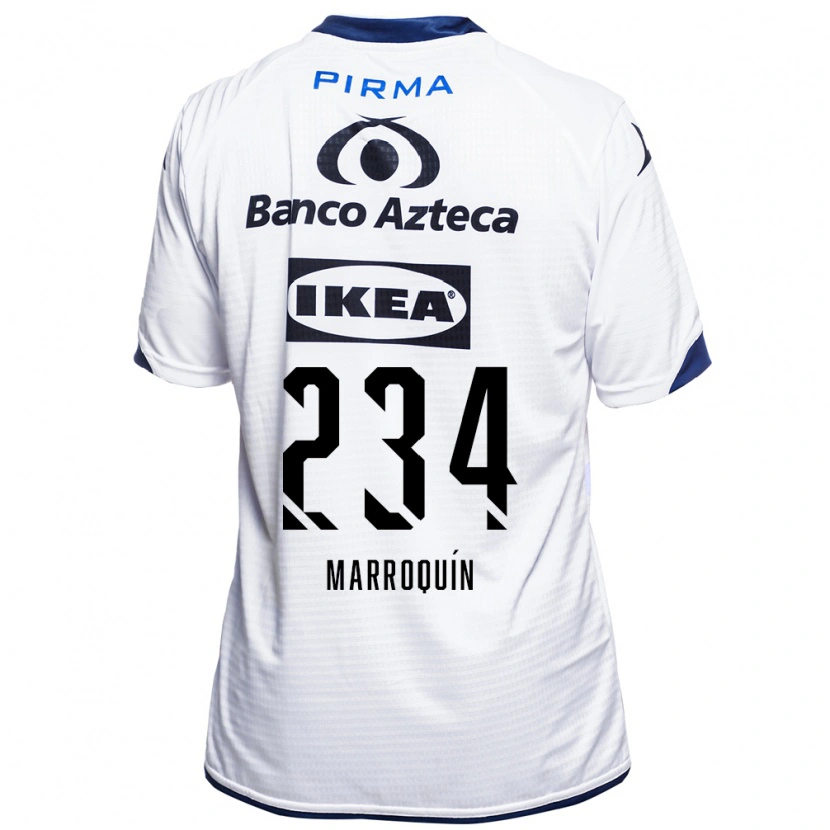 Danxen Barn Luis Marroquín #234 Vit Svart Blå Hemmatröja Matchtröjor 2026/27 Tröjor T-Tröja