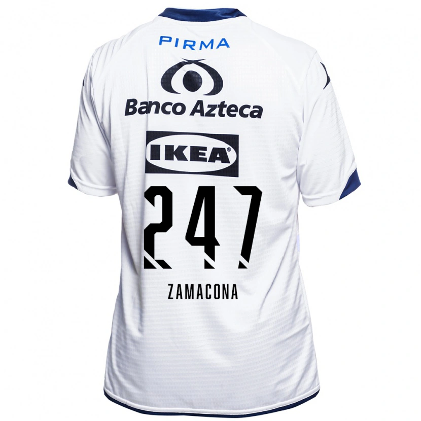 Danxen Barn Héctor Zamacona #247 Vit Svart Blå Hemmatröja Matchtröjor 2026/27 Tröjor T-Tröja
