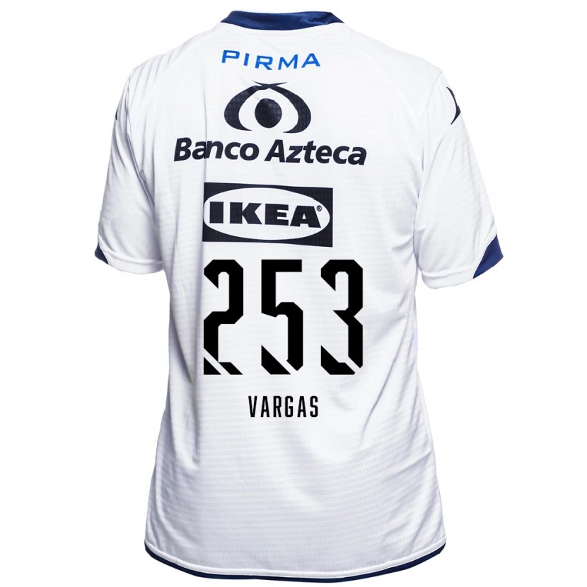 Danxen Barn Edwin Vargas #253 Vit Svart Blå Hemmatröja Matchtröjor 2026/27 Tröjor T-Tröja