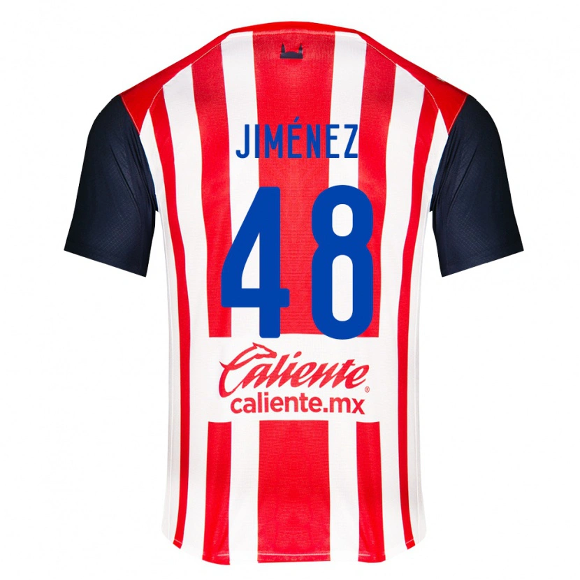 Danxen Barn Leonardo Jiménez #48 Röd Svart Vit Hemmatröja Matchtröjor 2026/27 Tröjor T-Tröja