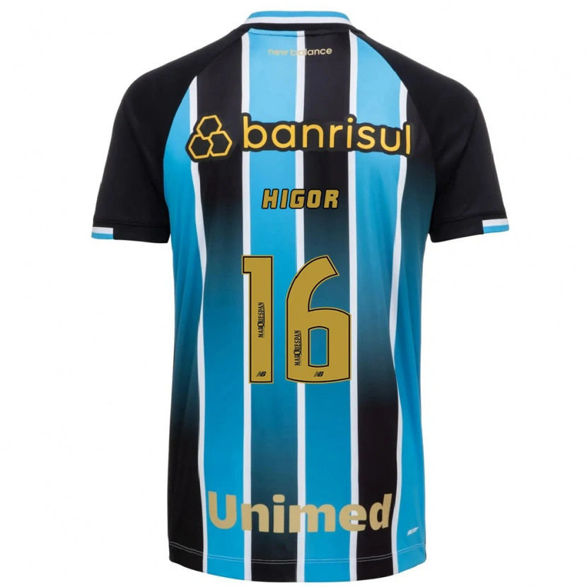 Danxen Barn Higor Sousa E Silva #16 Blå Brun Svart Hemmatröja Matchtröjor 2026/27 Tröjor T-Tröja