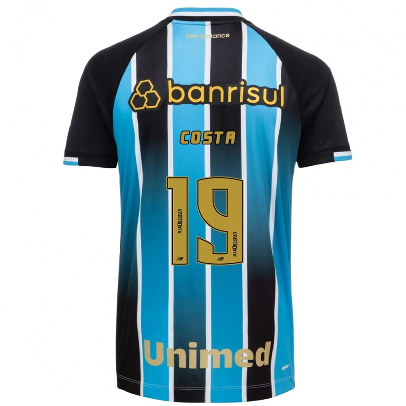 Danxen Barn Diego Costa #19 Blå Brun Svart Hemmatröja Matchtröjor 2026/27 Tröjor T-Tröja