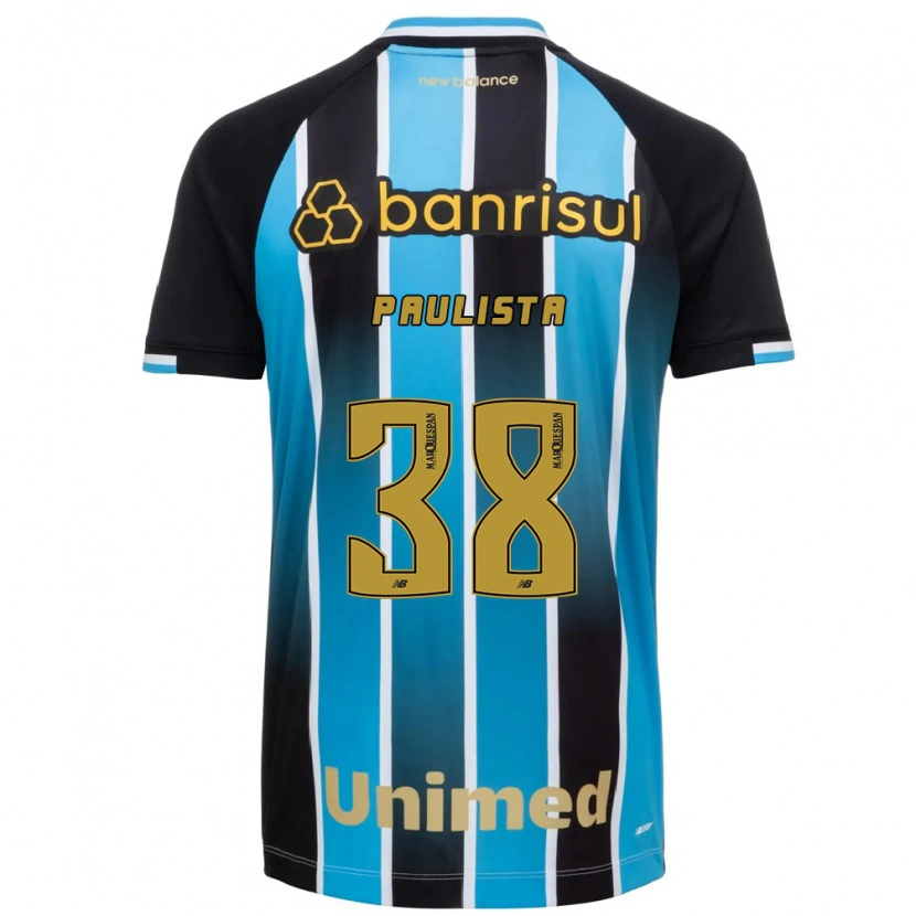 Danxen Barn Caio Paulista #38 Blå Brun Svart Hemmatröja Matchtröjor 2026/27 Tröjor T-Tröja