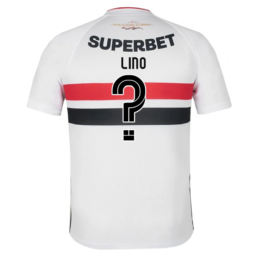 Danxen Barn Guilherme Lino #0 Vit Röd Svart Hemmatröja Matchtröjor 2026/27 Tröjor T-Tröja
